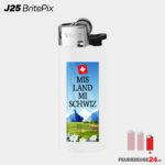 BiC J25 Mini Feuerzeug bedruckt BritePix Digitaldruck